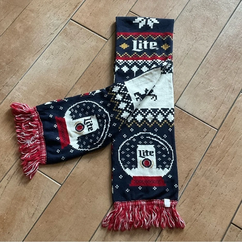 Miller Lite Unisex Oblong Christmas Scarf